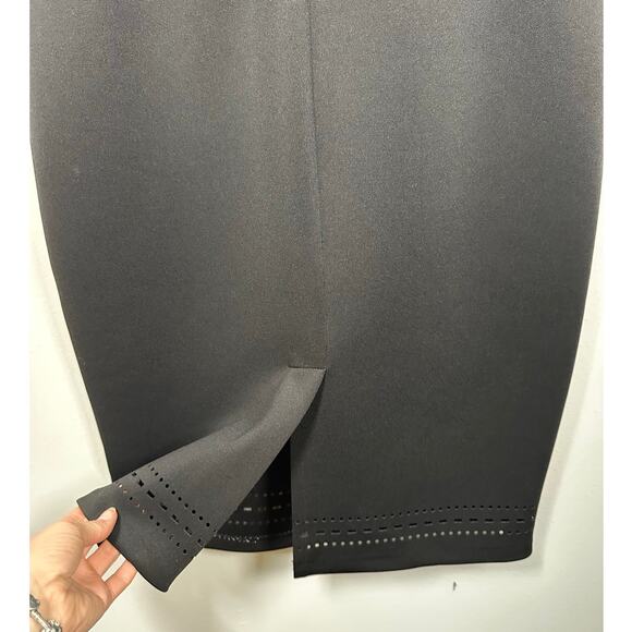 Guess Los Angeles Black Cutout Accent Sleeveless Midi Dress Women's 10 - Picture 8 of 9